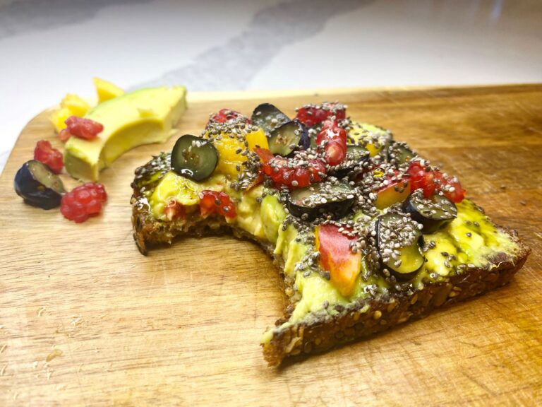 Avocado and Fruit Toast