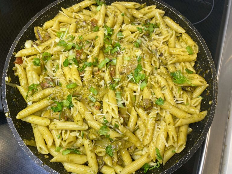 Pesto Pasta with Sausage